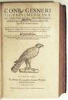 GESNER, CONRAD. Historiae animalium. Vols. 2 and 3 (of 5) bound in one. 1586; 1585